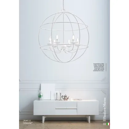 Zdjęcie Stylowy okrągły żelazny żyrandol - Il Paralume Marina