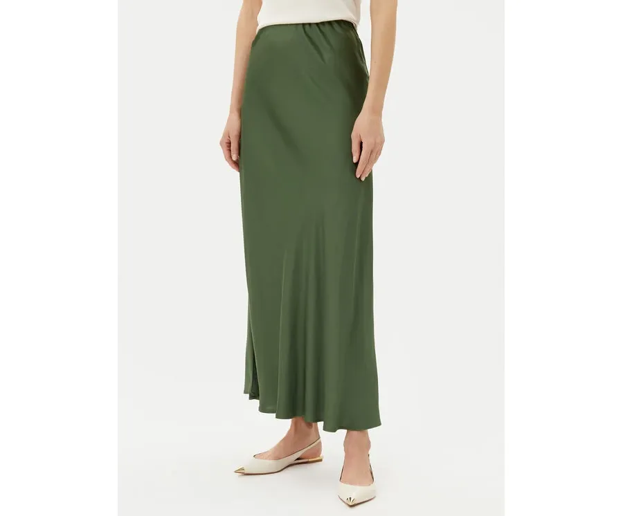 obrazek 1 ViCOLO Spódnica maxi TD0472 Zielony Slim Fit