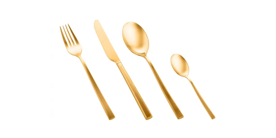 obrazek 1 Wyjątkowy komplet 6 łyżeczek do espresso Atena Oro Ice