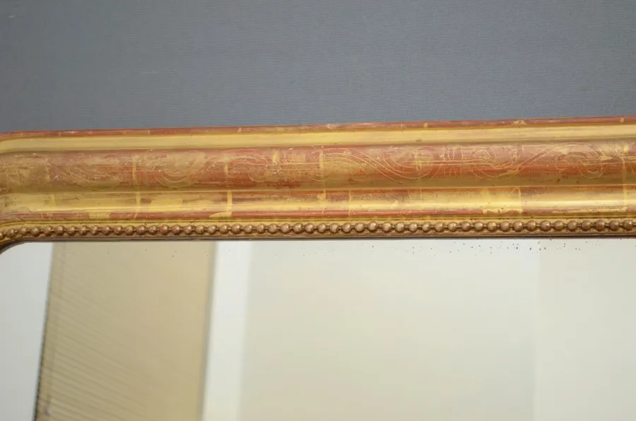 obrazek 6 Proste i eleganckie pozłacane lustro - antyk z 1881 roku