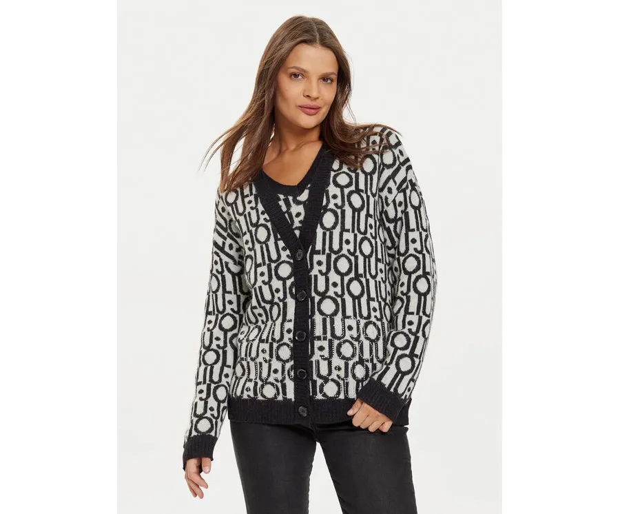 obrazek 1 Liu Jo Kardigan WF4460 MA30P Biały Regular Fit