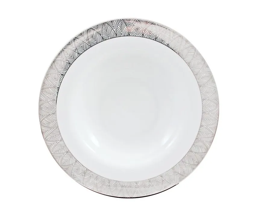 obrazek 1 Rzemieślniczy talerz do zupy Ballet Leaf z porcelany