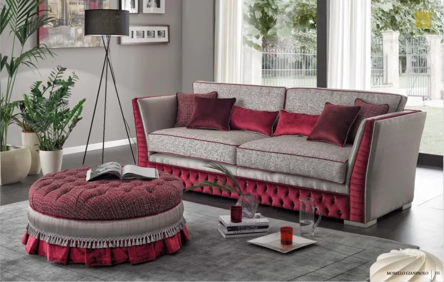 obrazek 1 Unikalny komplet mebli Stella do salonu - sofa + pufa