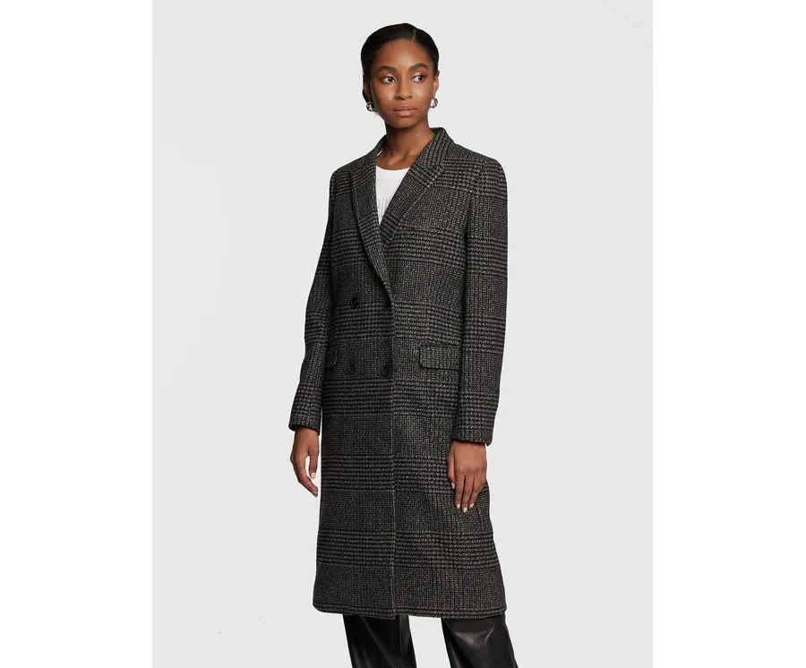 obrazek 1 The Kooples Płaszcz wełniany FMAN25005K Szary Regular Fit