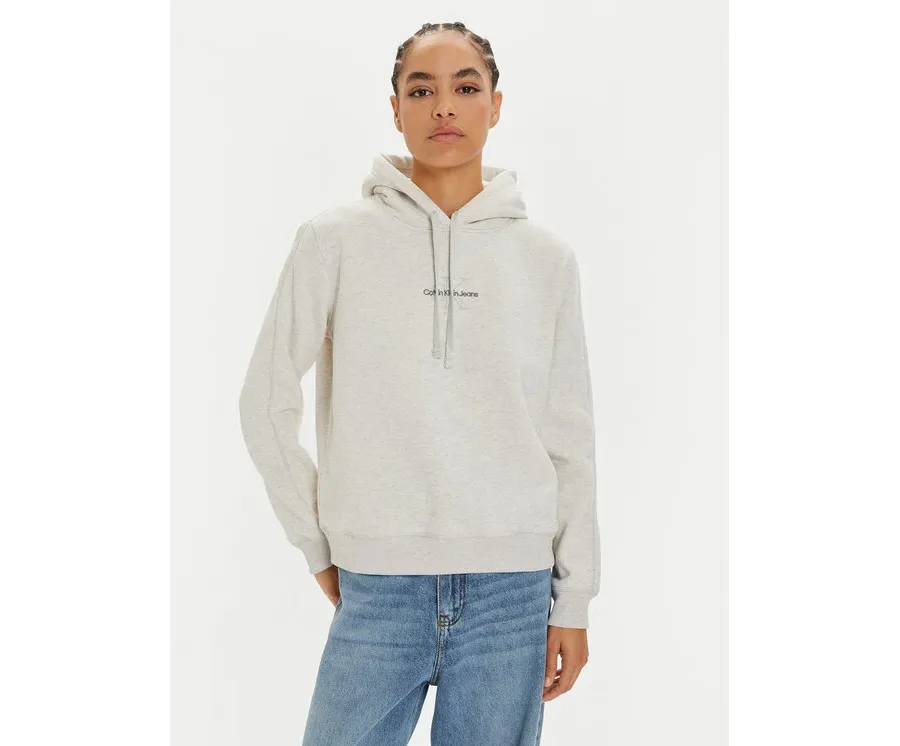 obrazek 1 Calvin Klein Jeans Bluza Monologo J20J223536 Szary Regular Fit