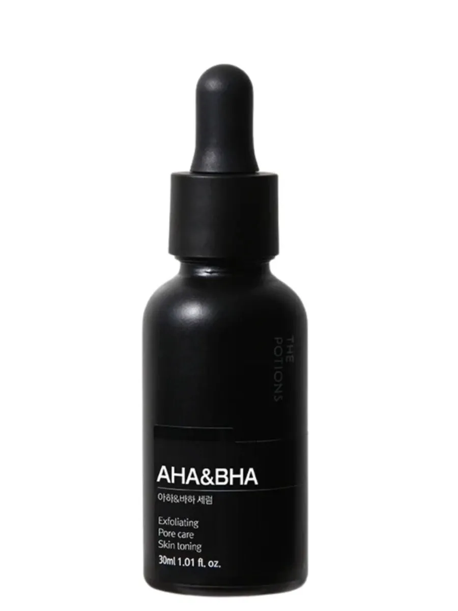 obrazek 1 The Potions Black Line AHABHA Złuszczające serum z kwasami AHAi BHA  30 ml