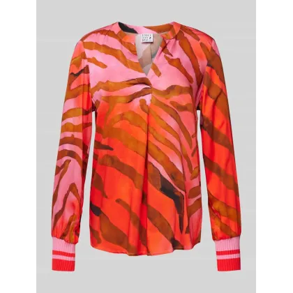 Zdjęcie Bluzka o kroju regular fit z dekoltem w serek