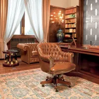 Picture A classic swivel armchair from the luxurious Mascheroni collection