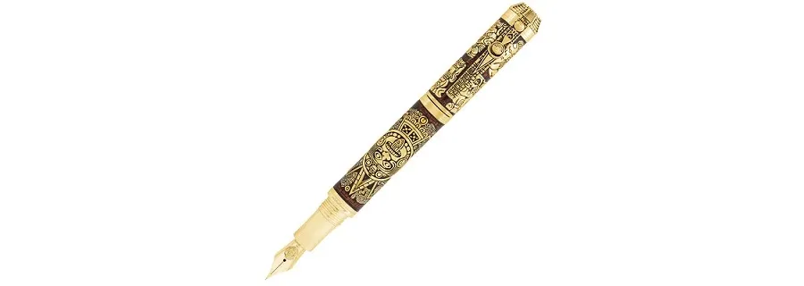 obrazek 2 Gold Fountain Pen Mayan Calendar Montegrappa