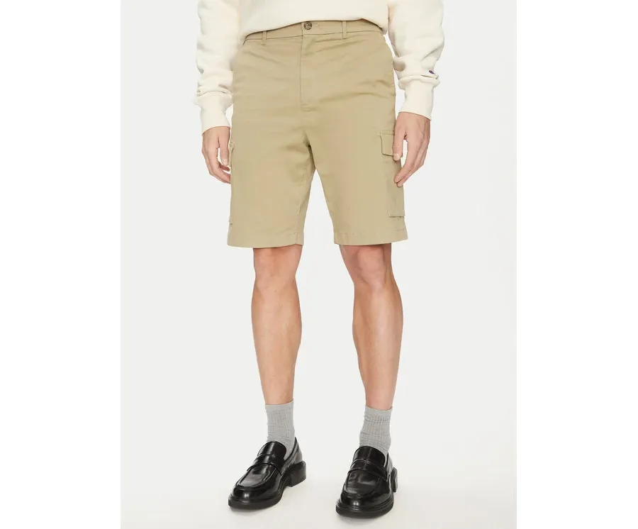 obrazek 1 Calvin Klein Szorty materiałowe Modern Twill K10K114067 Beżowy Regular Fit