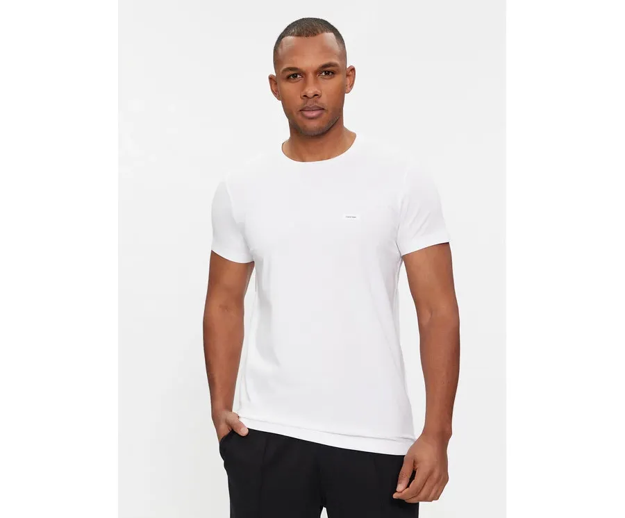 obrazek 1 Calvin Klein T-Shirt K10K112724 Biały Slim Fit