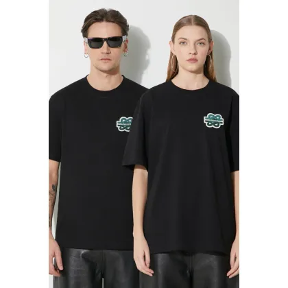 Zdjęcie Filling Pieces t-shirt bawełniany Gowtu kolor czarny z aplikacją 74433921861