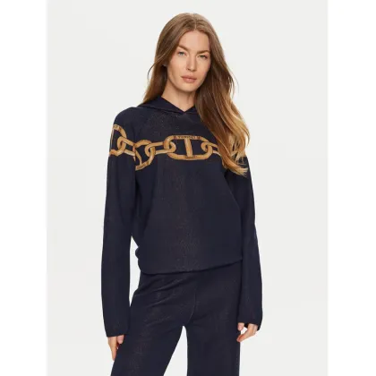 Zdjęcie TWINSET Sweter 241TP3520 Granatowy Loose Fit