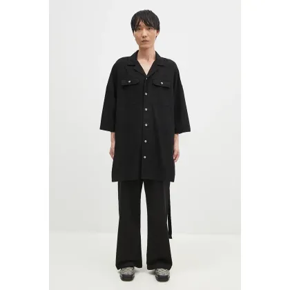 Zdjęcie Rick Owens koszula bawełniana Magnum Tommy męska kolor czarny relaxed DU02D2290.CFL