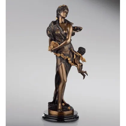 Picture Bronze sculpture of Venus with Cupid - Fonderia Artistica Ruocco
