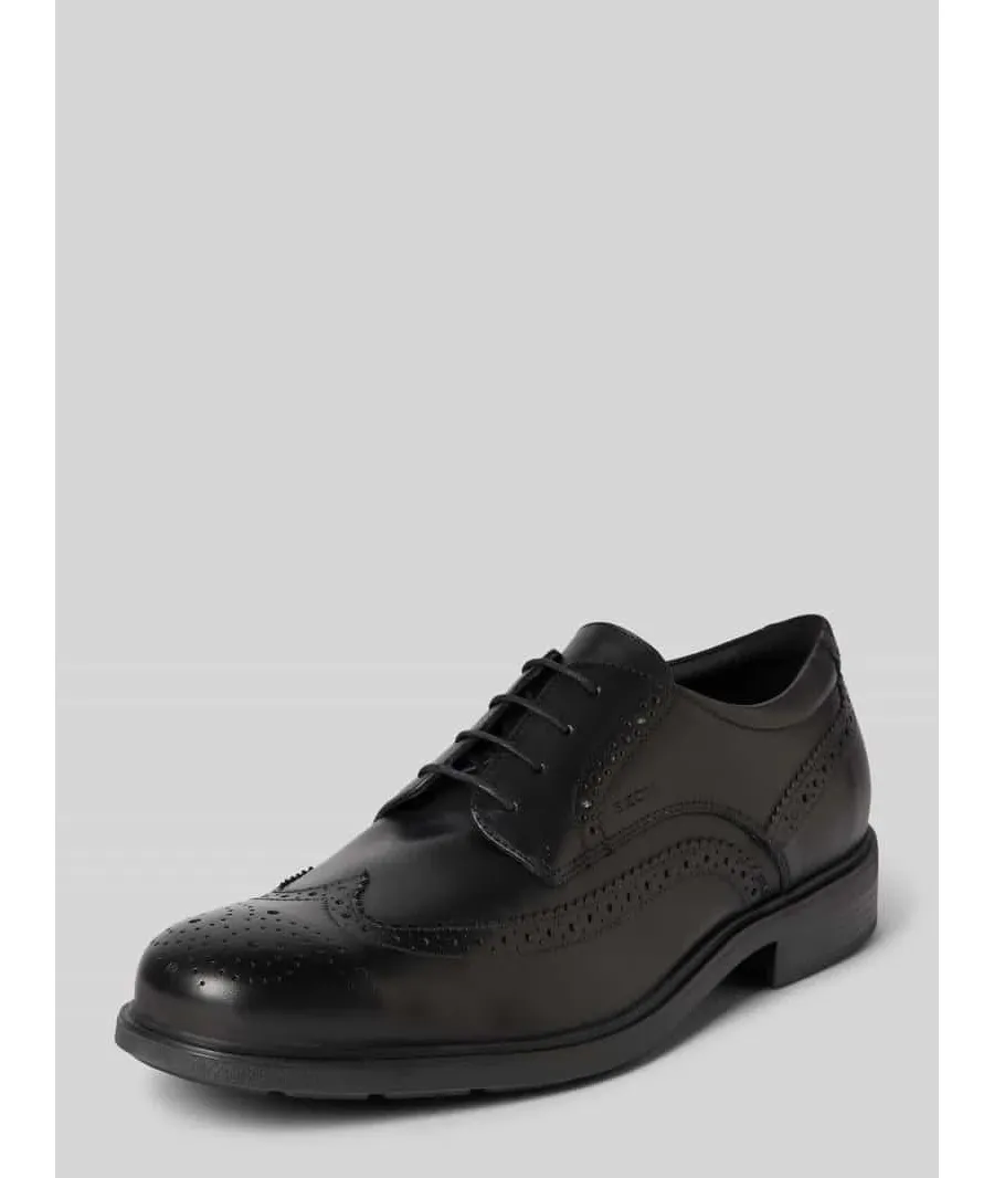 obrazek 1 Buty derby skórzane z ozdobnymi szwami model ‘DUBLIN’