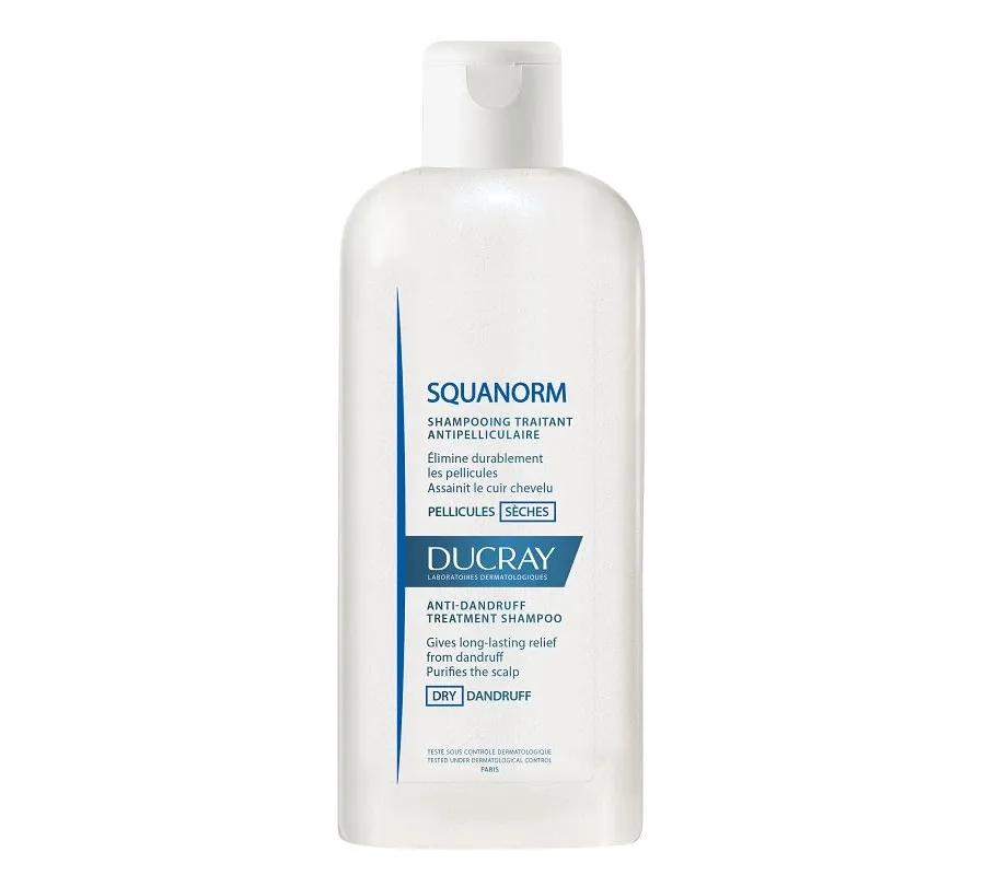 obrazek 1 Ducray Squanorm Szampon przeciwłupieżowy do włosów suchych 200 ml