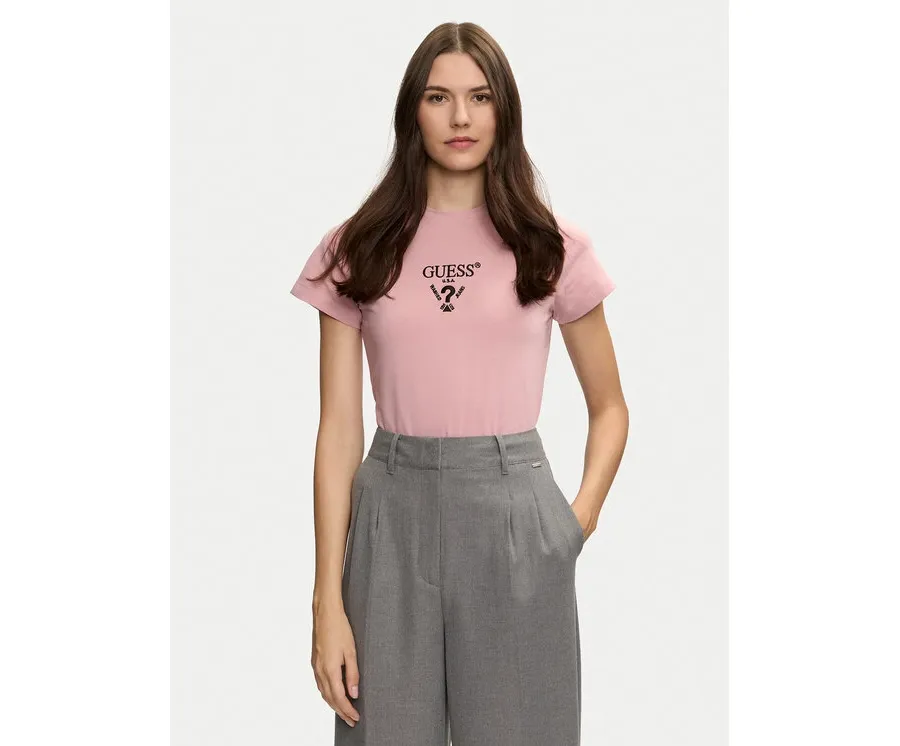 obrazek 1 Guess T-Shirt Colette V4YI21 KCDH1 Różowy Regular Fit