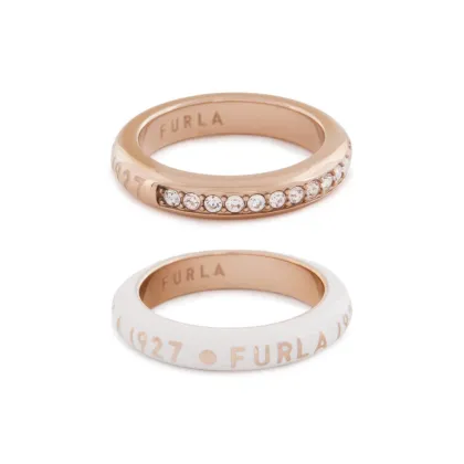 Zdjęcie Furla Zestaw 2 pierścionków 1927 WJ00251 K22000 3914S Różowe złoto