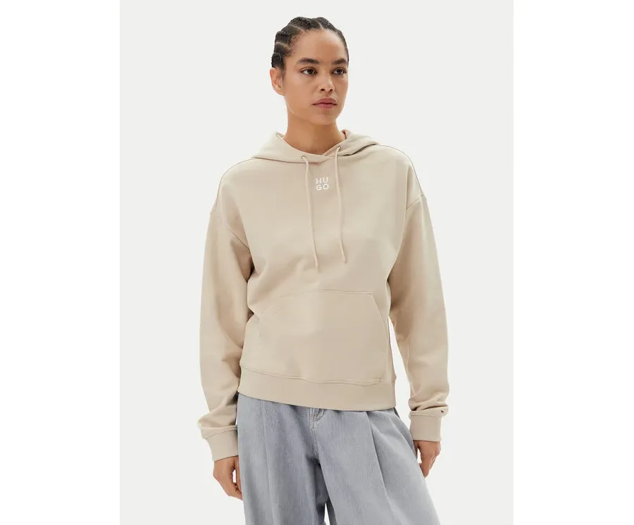obrazek 1 HUGO Bluza Delfinia 50522423 Beżowy Regular Fit