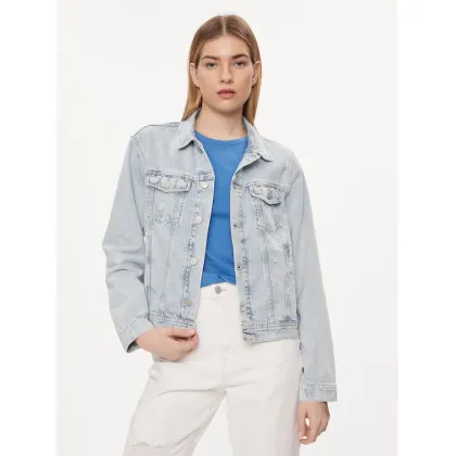 Zdjęcie Tommy Jeans Kurtka jeansowa Flag DW0DW18331 Niebieski Regular Fit