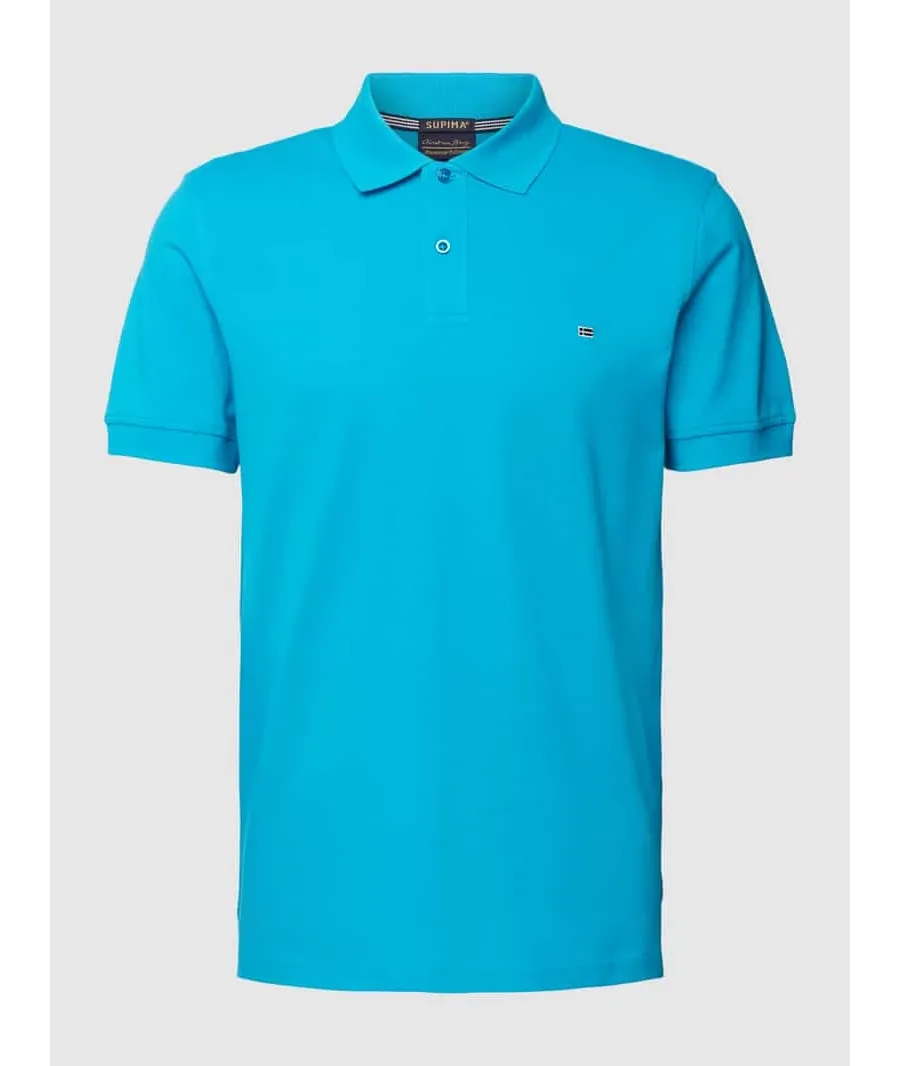 obrazek 1 Koszulka polo o kroju slim fit w jednolitym kolorze