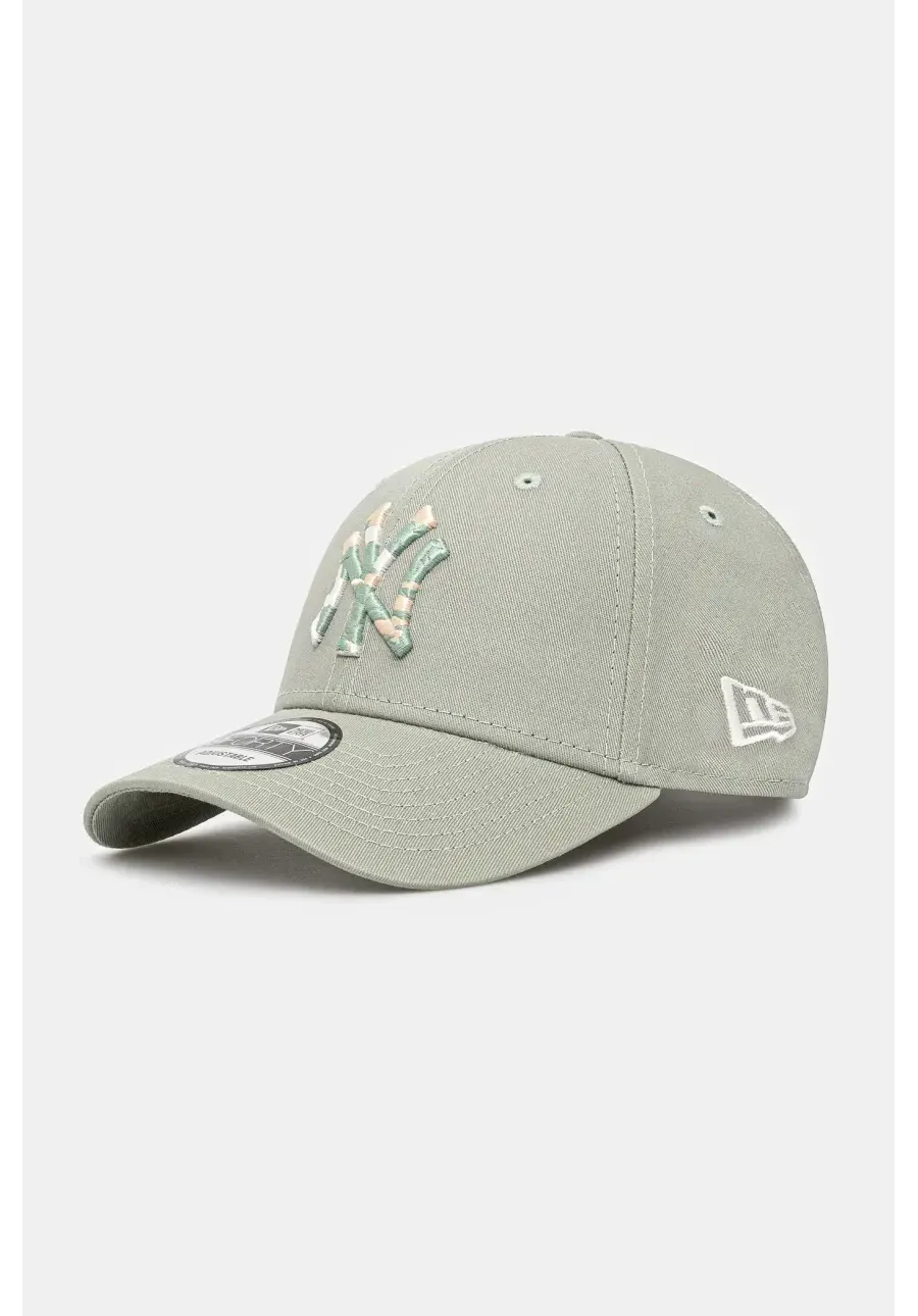 obrazek 1 New Era czapka z daszkiem bawełniana kolor zielony gładka 60595186