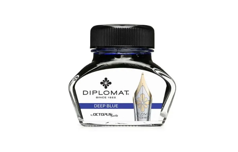 obrazek 1 Atrament do piór wiecznych Diplomat w kałamarzu - ciemnoniebieski , 30 ml