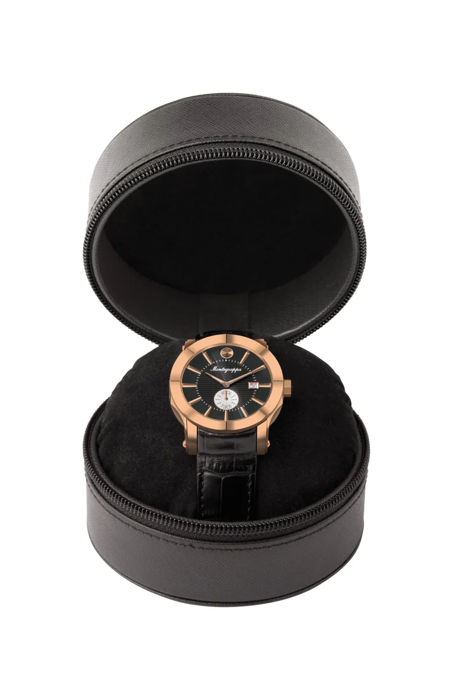 obrazek 3 Designerski Zegarek Rose Gold Black Dial NeroUno Monetegrappa