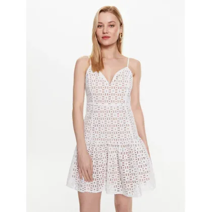Zdjęcie MICHAEL Michael Kors Sukienka codzienna MS381N18BK Biały Regular Fit