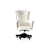 Picture Italian classic swivel armchair with adjustable seat for luxury interiors - Bianchini
