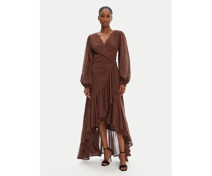 obrazek 1 Guess Sukienka wieczorowa 5GGK53 7317A Brązowy Regular Fit