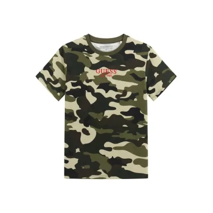 Zdjęcie Guess T-Shirt L5YI19 K8HM4 Khaki Regular Fit