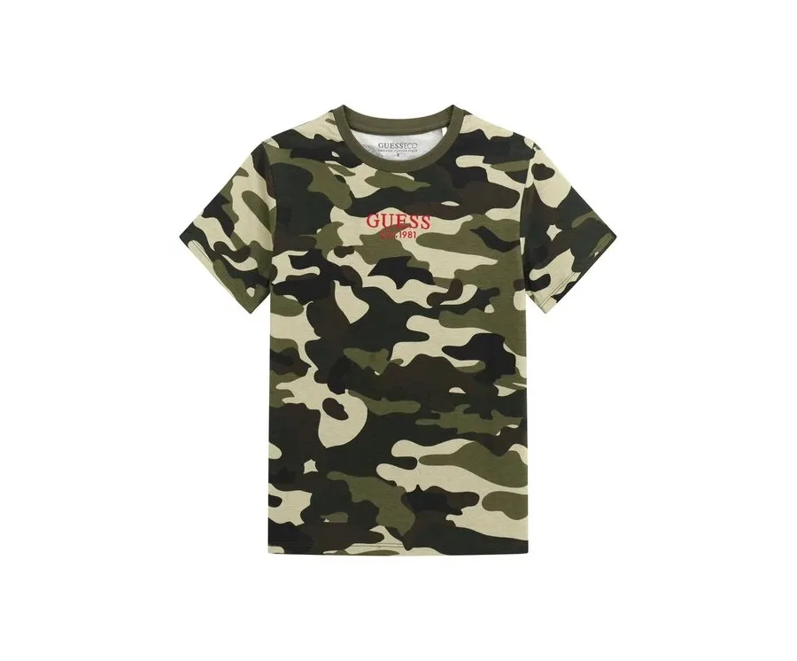obrazek 1 Guess T-Shirt L5YI19 K8HM4 Khaki Regular Fit