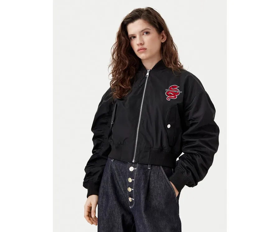 obrazek 1 KARL LAGERFELD Kurtka bomber A1W14039 Czarny Regular Fit