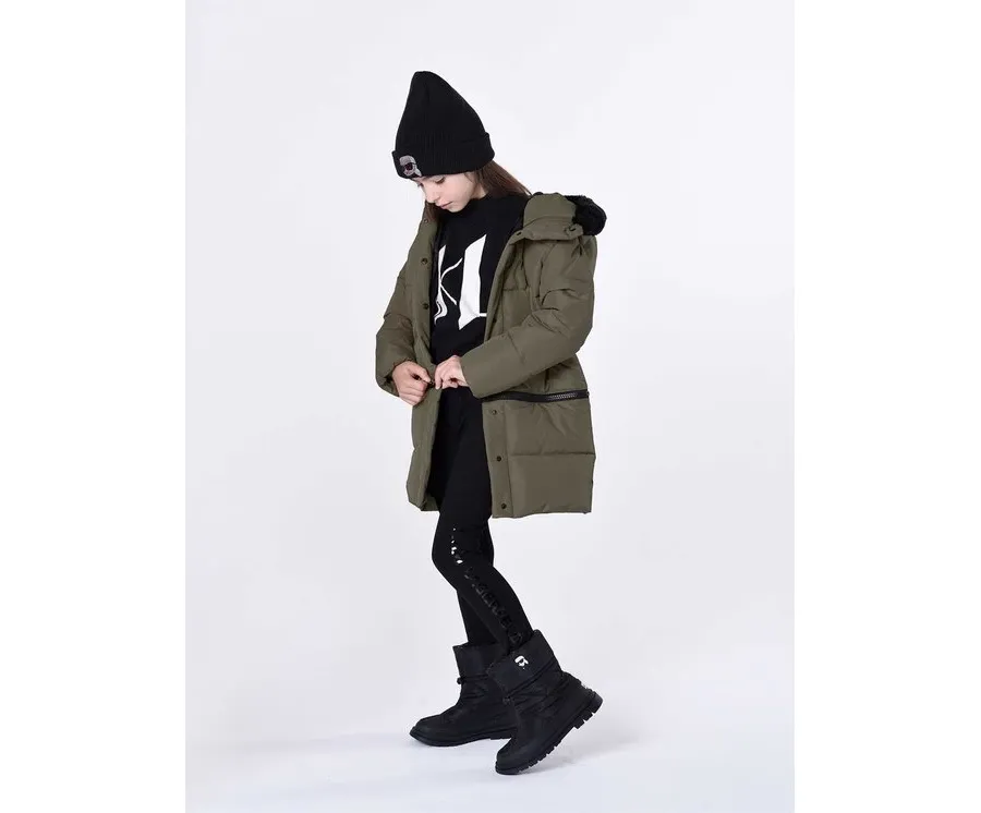 obrazek 1 Karl Lagerfeld Kids Legginsy Z14213 S Czarny Slim Fit