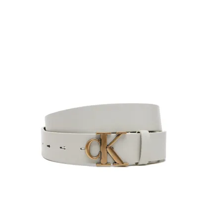 Zdjęcie Calvin Klein Jeans Pasek Damski Monogram Placque Buckle 30Mm LV04K7002G Biały