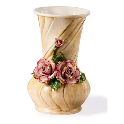 Picture Elegant ceramic vase with decorations