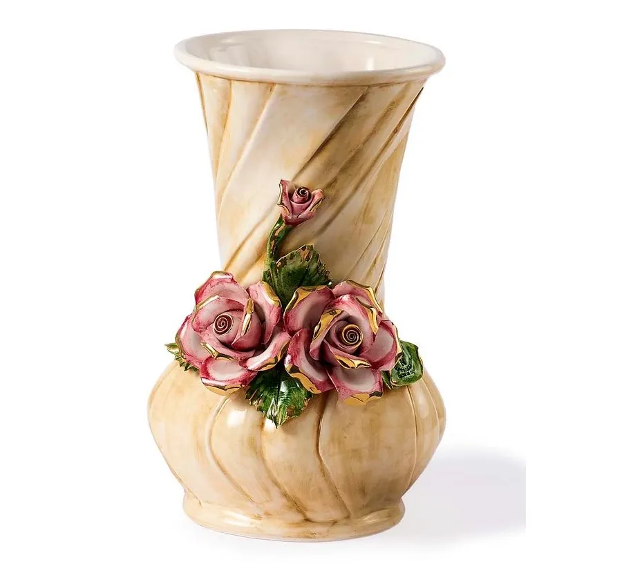 obrazek 1 Elegancki wazon ceramiczny ze zdobieniami