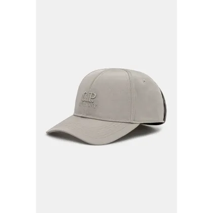 Zdjęcie C.P. Company czapka z daszkiem kolor szary z aplikacją 18CMAC146A005904A