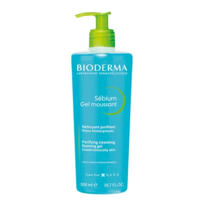 Zdjęcie Bioderma Sebium Moussant Żel do mycia skóry trądzikowej, 500 ml 500 ml