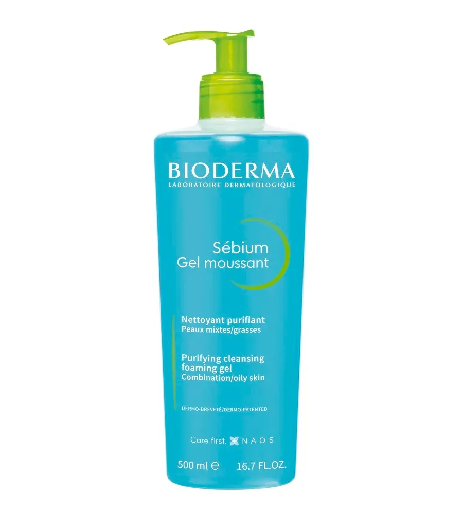 obrazek 1 Bioderma Sebium Moussant Żel do mycia skóry trądzikowej, 500 ml 500 ml