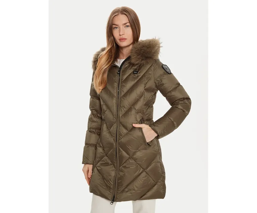 obrazek 1 Blauer Kurtka puchowa 24WBLDK03052 Brązowy Regular Fit