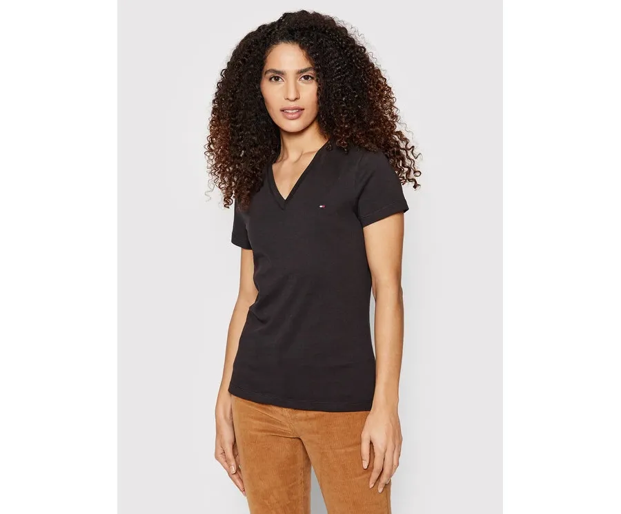 obrazek 1 Tommy Hilfiger T-Shirt Heritage Tee WW0WW24969 Czarny Regular Fit