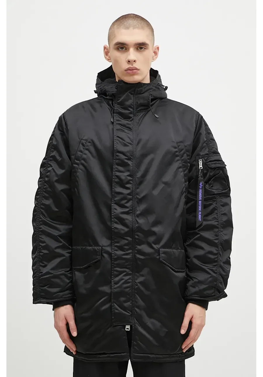 obrazek 1 Alpha Industries kurtka N-3B UV męska kolor czarny zimowa 148132UV