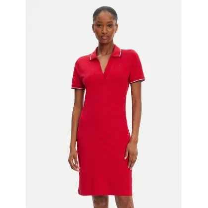 Zdjęcie Tommy Hilfiger Sukienka codzienna 1985 WW0WW45740 Czerwony Slim Fit
