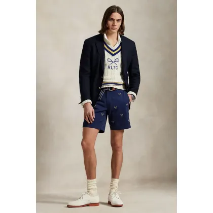 Zdjęcie Polo Ralph Lauren szorty bawełniane męskie kolor granatowy 710963496
