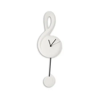 Picture Original wall clock in the shape of a Treble Clef