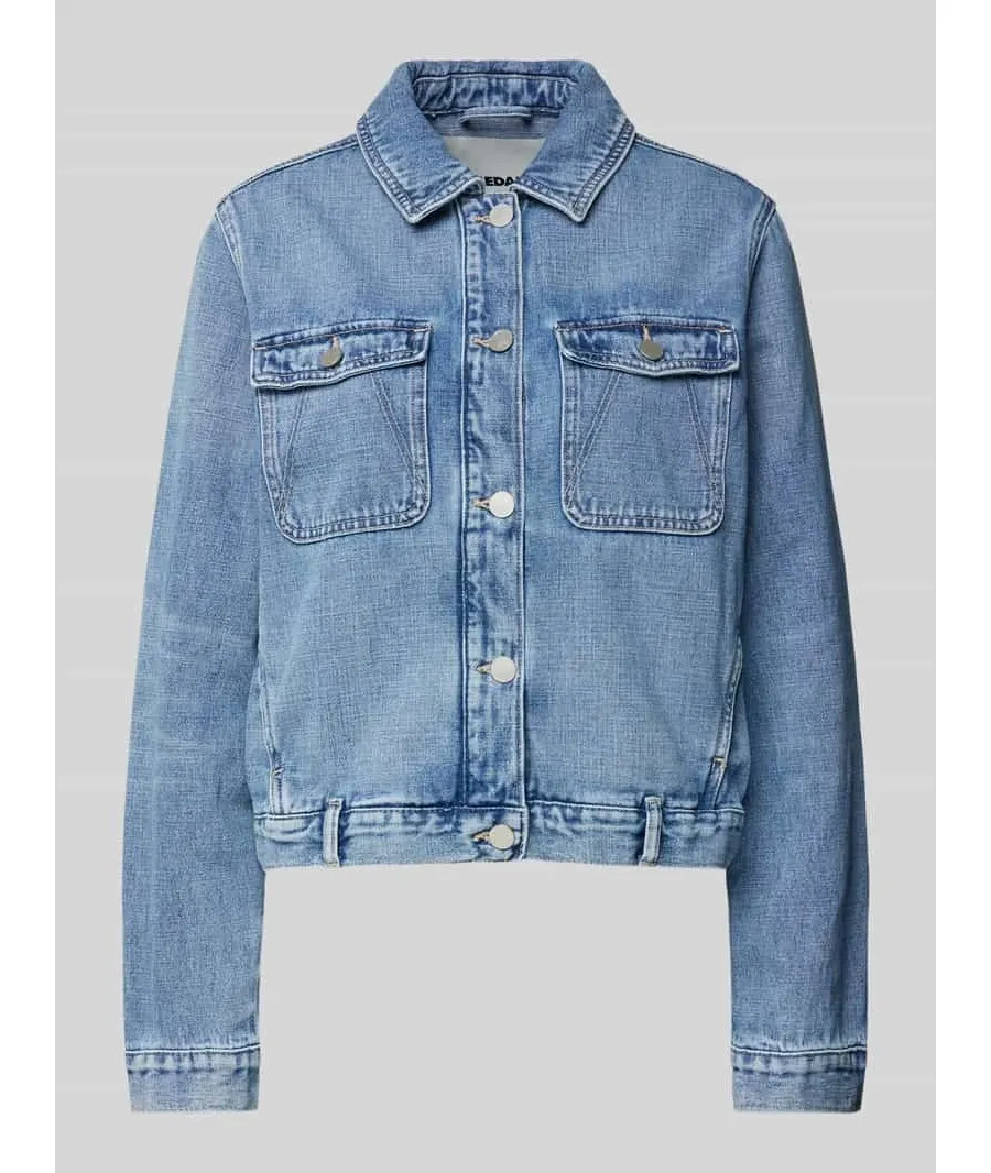 obrazek 1 Kurtka jeansowa z kieszeniami na piersi model ‘BLUSONAA’