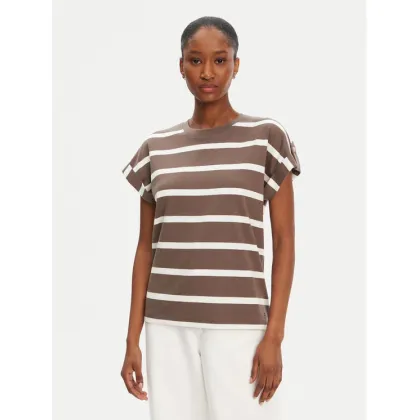 Zdjęcie Tommy Hilfiger T-Shirt Gold Button WW0WW45628 Brązowy Regular Fit